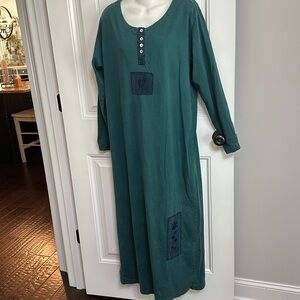 Johnny Was Vintage T Shirt Dress size Large Cottagecore